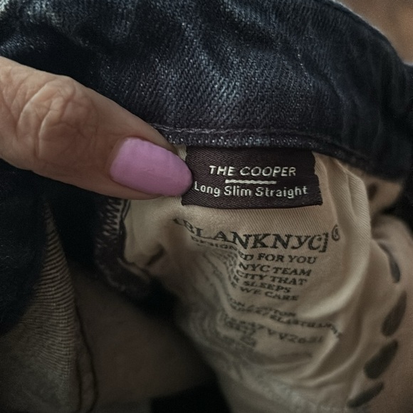 NWT Blank NYC The Cooper Long Slim Straight Jeans Size 28 - Picture 16 of 16